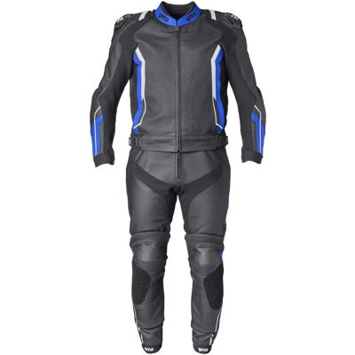 Combinaison en Cuir GMS pour Moto - Armure Personnalisable - Équipement Moto - Publicité Combinaison en Cuir GMS pour Moto - Armure Personnalisable - Équipement Moto - Publicité
