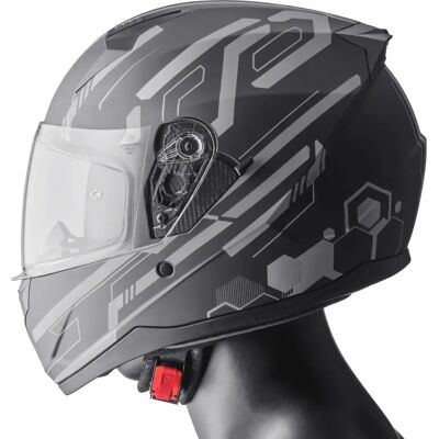 GMS - Hexago Graphic - Gris - S - Helmet - Publicité GMS - Hexago Graphic - Gris - S - Helmet - Publicité