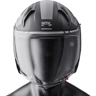 GMS - Vectus Graphic - Noir-Gris - S - Helmet - Publicité GMS - Vectus Graphic - Noir-Gris - S - Helmet - Publicité