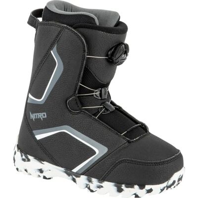 Scarponi snowboard per bambini Nitro Droid Boa 22 - Nero-Purpura-Bianco - Support Flessibilità Progresso Scarponi snowboard per bambini Nitro Droid Boa 22 - Nero-Purpura-Bianco - Support Flessibilità Progresso