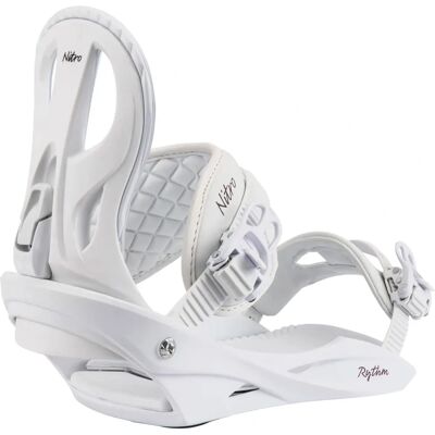 Fijación de Snowboard Nitro Rythm White Plum - M Fijación de Snowboard Nitro Rythm White Plum - M