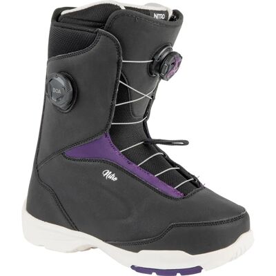 Nitro Scala Boa Svart Lila Snowboard Boots - Snowboard Boots Nitro Scala Boa Svart Lila Snowboard Boots - Snowboard Boots
