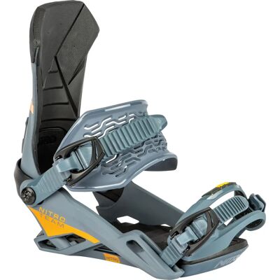 Fixation Snowboard Nitro Gun Metal M - Support Tout-Montagne - Publicité Fixation Snowboard Nitro Gun Metal M - Support Tout-Montagne - Publicité