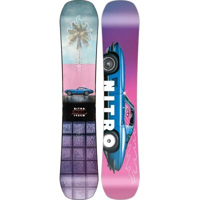 Nitro Cheap Thrills Snowboard - Park Freestyle - Twin - Flat-Out Rocker Nitro Cheap Thrills Snowboard - Park Freestyle - Twin - Flat-Out Rocker