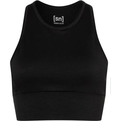 Super Natural Liquid Flow Schwarz Top - Damen Merino Sport - Größe S Super Natural Liquid Flow Schwarz Top - Damen Merino Sport - Größe S