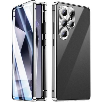Cover-Discount Galaxy S25 Ultra - Coque Premium Magnétique 360° avec Verre - Argent Cover-Discount Galaxy S25 Ultra - Coque Premium Magnétique 360° avec Verre - Argent