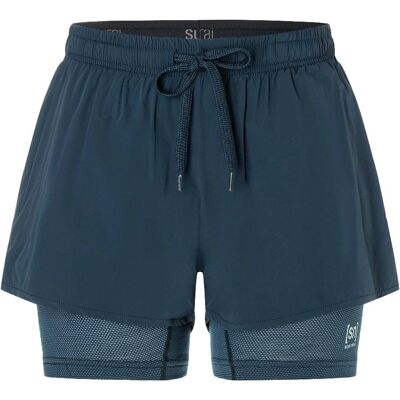 Super Natural - Dobbeltlags Shorts - Blå - Kvinner Super Natural - Dobbeltlags Shorts - Blå - Kvinner