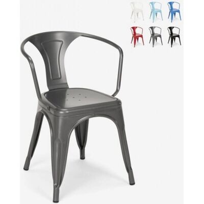 AHD Amazing Home Design - Silla Steel Arm Gris Oscuro AHD Amazing Home Design - Silla Steel Arm Gris Oscuro