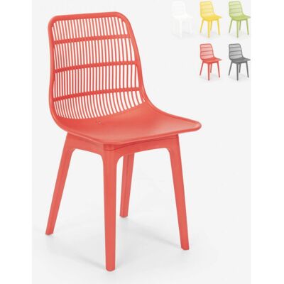 AHD AMAZING HOME DESIGN - Sedia moderna in polipropilene rosso AHD AMAZING HOME DESIGN - Sedia moderna in polipropilene rosso