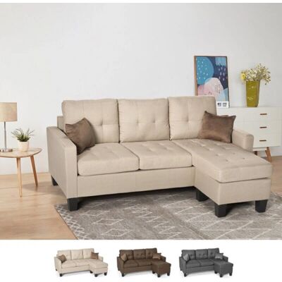 Modus Sofa - Canapé d'angle moderne avec coussins - Canapé - Publicité Modus Sofa - Canapé d'angle moderne avec coussins - Canapé - Publicité