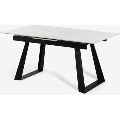 Table à manger extensible effet marbre - Design moderne - Publicité Table à manger extensible effet marbre - Design moderne - Publicité