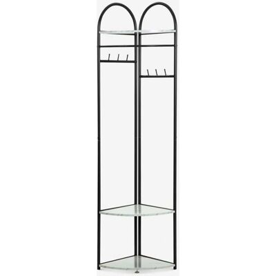 AHD AMAZING HOME DESIGN Porte-manteaux d'angle - Gain de place, Moderne, Noir - Publicité AHD AMAZING HOME DESIGN Porte-manteaux d'angle - Gain de place, Moderne, Noir - Publicité