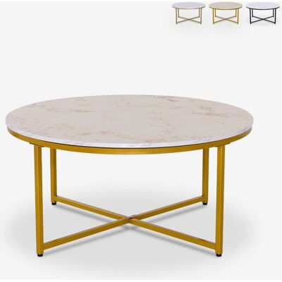 Ahd Amazing Home Design - Table basse moderne ronde - 90cm, Or - Publicité Ahd Amazing Home Design - Table basse moderne ronde - 90cm, Or - Publicité
