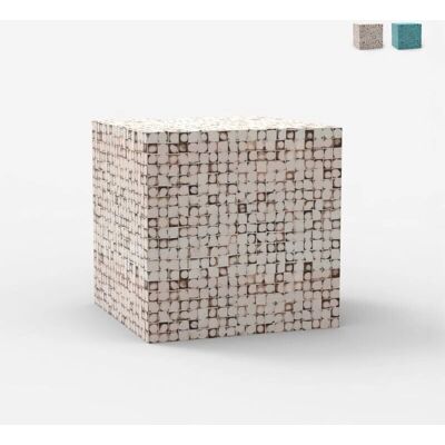 Table basse cubique Manju Ahd - Bois, Fait main, Durable - Publicité Table basse cubique Manju Ahd - Bois, Fait main, Durable - Publicité
