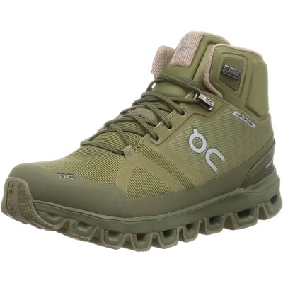On Cloudrock Waterproof Green Women - Hiking Shoes On Cloudrock Waterproof Green Women - Hiking Shoes