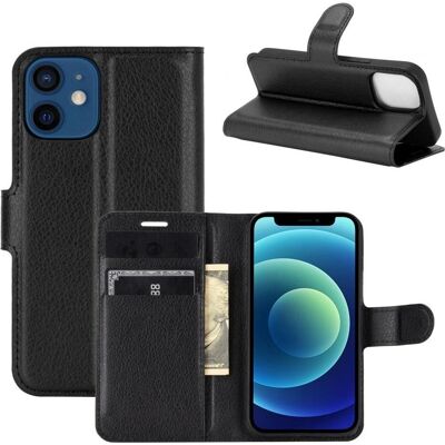 Screenguard Leather Guard iPhone 12 Smartphone Hülle - Schwarz Screenguard Leather Guard iPhone 12 Smartphone Hülle - Schwarz