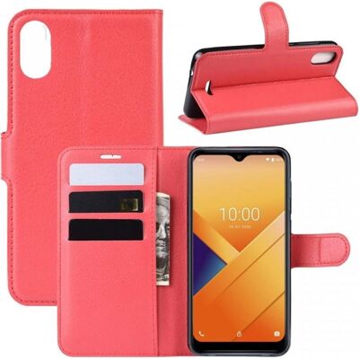 Screenguard - Wiko Y81 Leather Guard - Rouge - Leather - Phone case Screenguard - Wiko Y81 Leather Guard - Rouge - Leather - Phone case