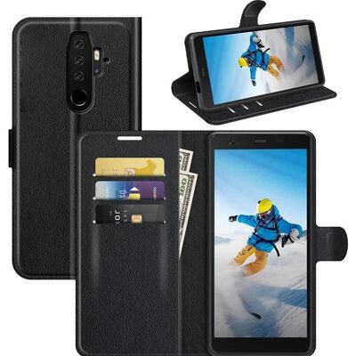 Blackview BV6300 Pro Leder - Schwarz - Kartenfächer case Blackview BV6300 Pro Leder - Schwarz - Kartenfächer case