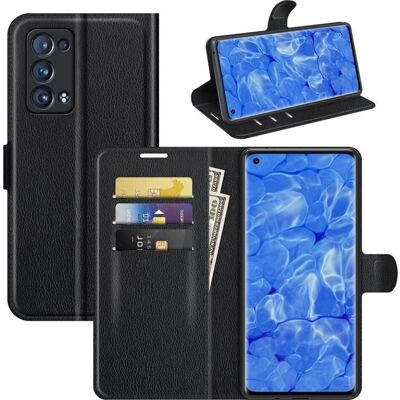 Oppo - Reno6 Pro 5G - Schwarz - Leather - Phone Case Oppo - Reno6 Pro 5G - Schwarz - Leather - Phone Case