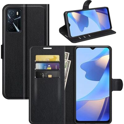 Screenguard - Oppo A16s - Cuir - Noir - Phone case Screenguard - Oppo A16s - Cuir - Noir - Phone case