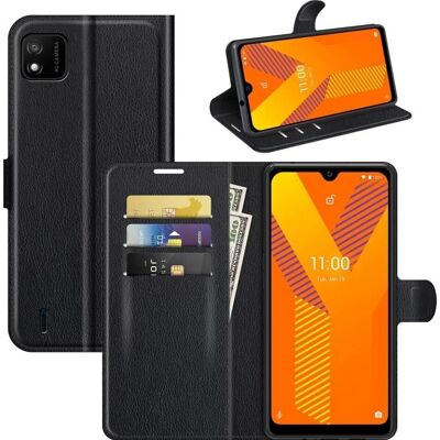 Screenguard - Wiko Y62 Plus - Cuir - Portefeuille - Phone case - Publicité Screenguard - Wiko Y62 Plus - Cuir - Portefeuille - Phone case - Publicité
