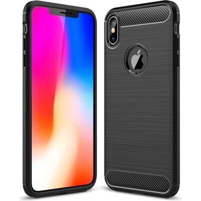 Coque en TPU brossé carbone pour iPhone XS Max - Smartphone Coque en TPU brossé carbone pour iPhone XS Max - Smartphone
