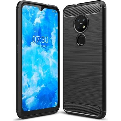 Nokia - 7.2 - Schwarz - Carbon Geprägt - Phone case Nokia - 7.2 - Schwarz - Carbon Geprägt - Phone case