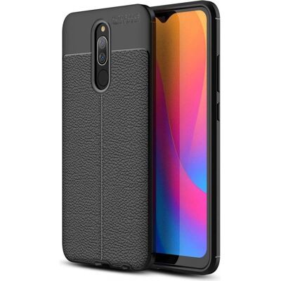 Xiaomi - Redmi 8A - Noir - Cuir TPU - Smartphone Case - Publicité Xiaomi - Redmi 8A - Noir - Cuir TPU - Smartphone Case - Publicité