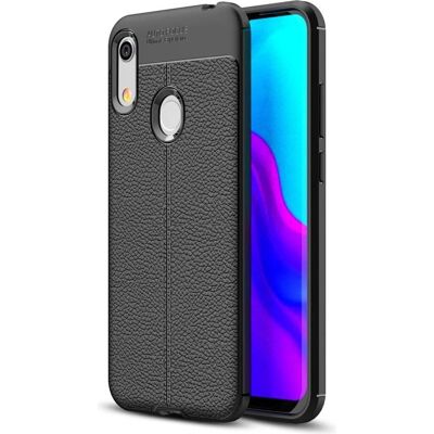 Honor - Honor 8A - Lederdesign - Schwarz - Handyhülle Honor - Honor 8A - Lederdesign - Schwarz - Handyhülle