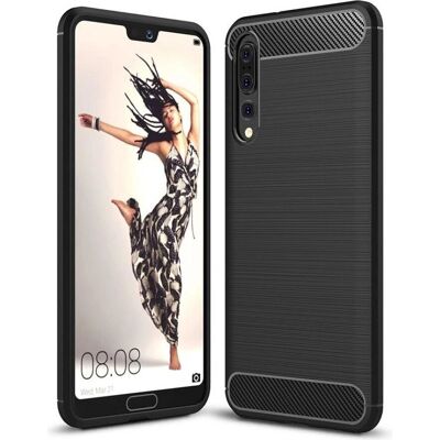 Huawei - P20 Pro - Carbon Textured - Soft TPU - Étui - Publicité Huawei - P20 Pro - Carbon Textured - Soft TPU - Étui - Publicité