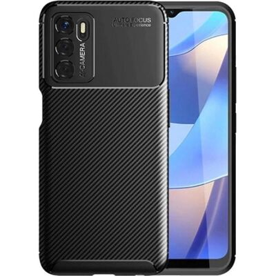 OPPO - A16 - Schwarz - Carbon Design - Handyhülle OPPO - A16 - Schwarz - Carbon Design - Handyhülle