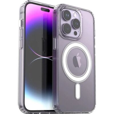 Coque MagSafe transparente pour iPhone 14 Pro Max - Smartphone Hülle - Publicité Coque MagSafe transparente pour iPhone 14 Pro Max - Smartphone Hülle - Publicité