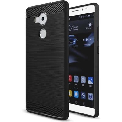Huawei Mate 8 - Schwarze TPU Carbon Gebürstet Case Huawei Mate 8 - Schwarze TPU Carbon Gebürstet Case