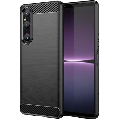 Screenguard - Sony Xperia 1 V - Carbon-texturiert - Schutzhülle Screenguard - Sony Xperia 1 V - Carbon-texturiert - Schutzhülle