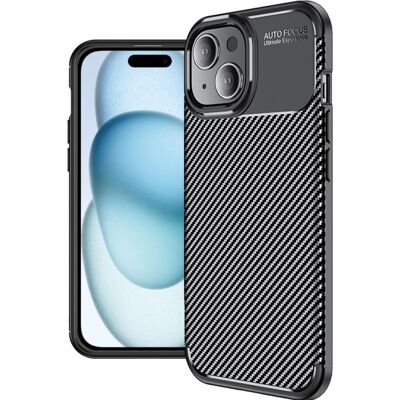 Screenguard - iPhone 15 Plus - Carbon Design - Handyhülle Screenguard - iPhone 15 Plus - Carbon Design - Handyhülle