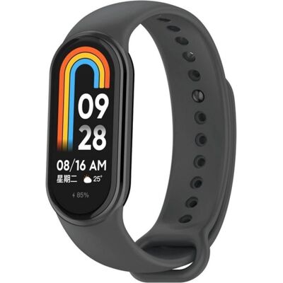 Xiaomi - Smart Band 8 - Grau Silikon - watch strap Xiaomi - Smart Band 8 - Grau Silikon - watch strap