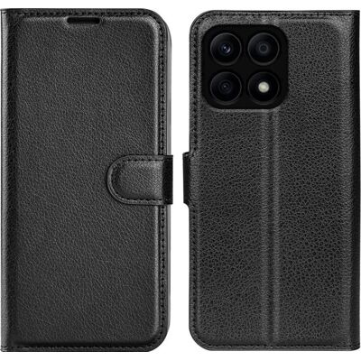 Screenguard - Honor X8a - Portefeuille cuir noir - Phone case - Publicité Screenguard - Honor X8a - Portefeuille cuir noir - Phone case - Publicité