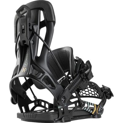 Nidecker Flow Nx2 Hybride - Noir - Unisexe - Fixations de Snowboard Nidecker Flow Nx2 Hybride - Noir - Unisexe - Fixations de Snowboard