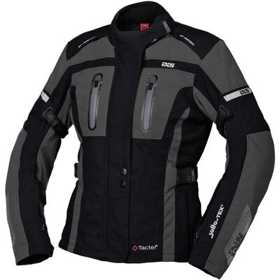 Ixs Tour Pacora-St Damen Motorrad Textiljacke - Schwarz Grau Ixs Tour Pacora-St Damen Motorrad Textiljacke - Schwarz Grau