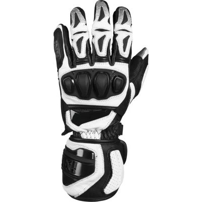 Ixs RS-300 2.0 Motorcycle Gloves - Black White - Unisex Ixs RS-300 2.0 Motorcycle Gloves - Black White - Unisex