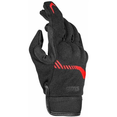 Gants Moto GMS Jet-City - Noir Rouge - 2XL - Unisexe - Publicité Gants Moto GMS Jet-City - Noir Rouge - 2XL - Unisexe - Publicité
