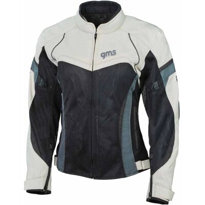 GMS Tara Mesh Damen Motorrad Textiljacke - Noir Beige - 4XL - Publicité GMS Tara Mesh Damen Motorrad Textiljacke - Noir Beige - 4XL - Publicité