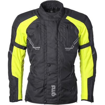 Gms Taylor Giacca tessile da moto - Nero Giallo 11XL Gms Taylor Giacca tessile da moto - Nero Giallo 11XL
