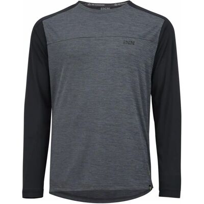 iXS - Flow X Long Sleeve Jersey - Graphite Black - L - Jersey iXS - Flow X Long Sleeve Jersey - Graphite Black - L - Jersey
