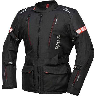 Giacca in Tessuto Moto IXS Lorin-ST - Nero Rosso - Protezioni Impatto Livello 1 Giacca in Tessuto Moto IXS Lorin-ST - Nero Rosso - Protezioni Impatto Livello 1