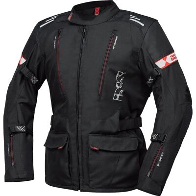 Ixs Lorin-St Motorcycle Textile Jacket - Black Red Ixs Lorin-St Motorcycle Textile Jacket - Black Red