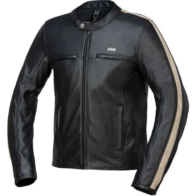 Giacca in pelle Ixs Stripe - Nera - 58 - Giacca motociclistica Giacca in pelle Ixs Stripe - Nera - 58 - Giacca motociclistica