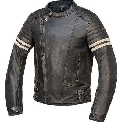 iXS Andy Motorradlederjacke - Schwarz - 60 iXS Andy Motorradlederjacke - Schwarz - 60