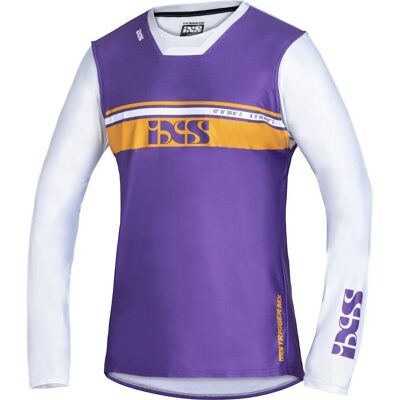 Ixs Trigger 2.0 Motocross-Jersey - Weiß-Lila - Motocross Jersey Ixs Trigger 2.0 Motocross-Jersey - Weiß-Lila - Motocross Jersey