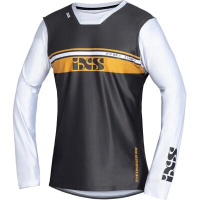 Ixs Trigger 2.0 Motocross Jersey - Grau Weiß Ixs Trigger 2.0 Motocross Jersey - Grau Weiß